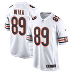 Mike Ditka Chicago Bears Nike Retired Player Game Jersey - White/Navy/Orange