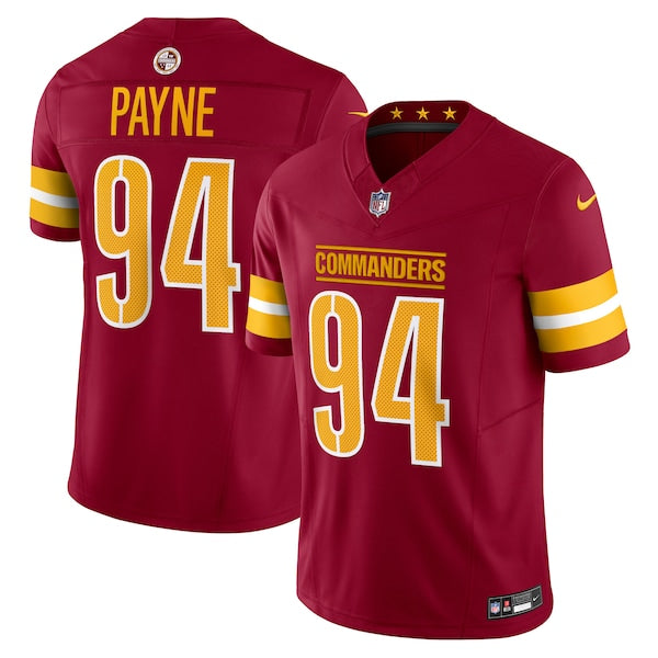 Daron Payne Washington Commanders Nike Vapor F.U.S.E. Limited Jersey - Burgundy