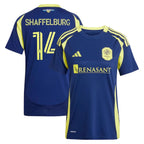 Jacob Shaffelburg Nashville SC adidas Women's 2025 The Heart of Nashville Kit Replica Player Jersey - Navy