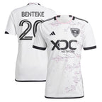 Christian Benteke D.C. United adidas 2024 The Cherry Blossom Kit Replica Player Jersey - White