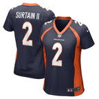Patrick Surtain II Denver Broncos Nike Women's Home Game Player Jersey - Navy/Orange