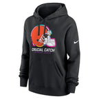 Cleveland Browns Nike Women's 2024 NFL Crucial Catch Club Pullover Hoodie - Black