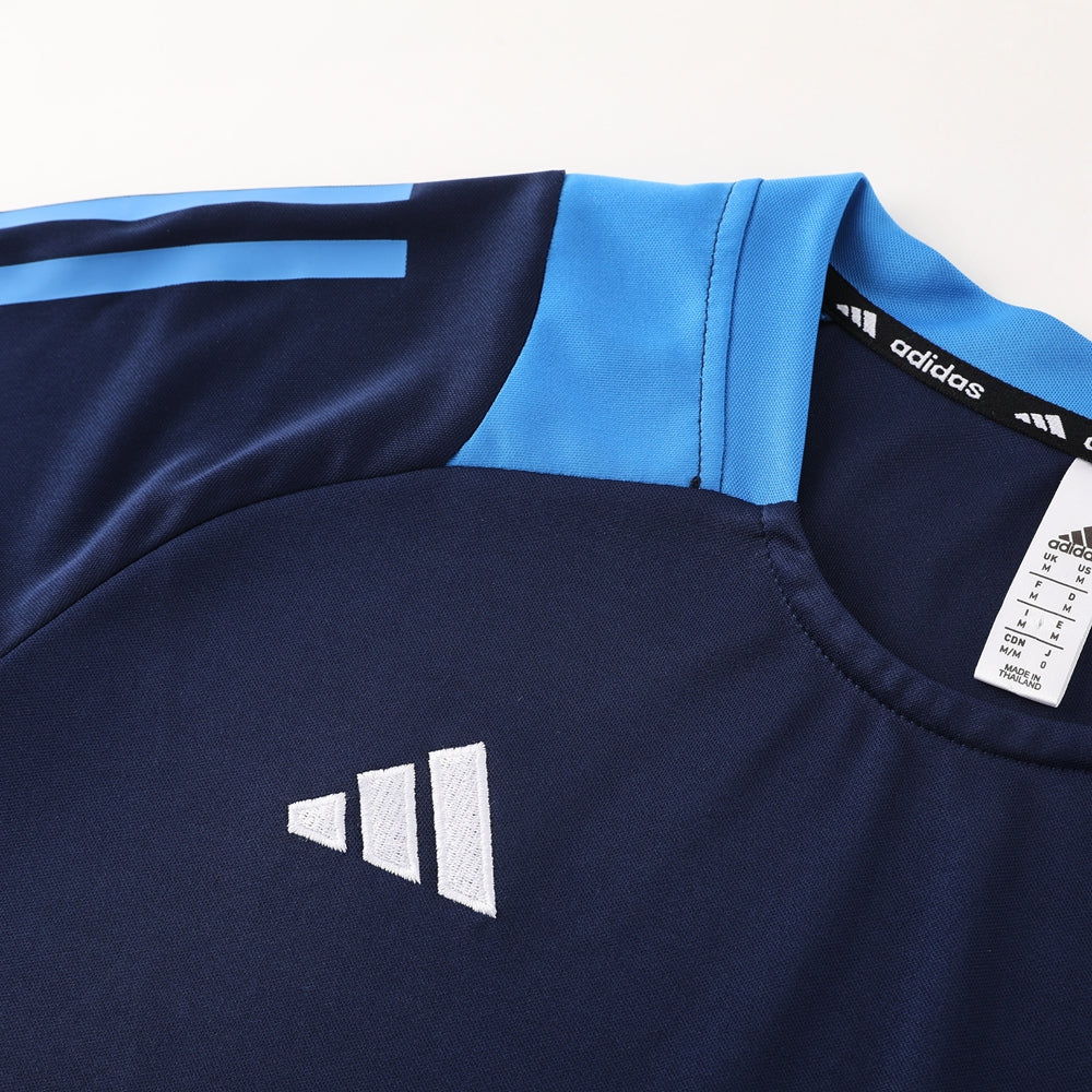 Adidas Short Sleeve Training Jersey Set - AD08- Black/Blue