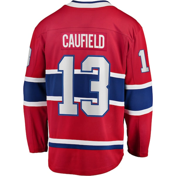 Cole Caufield Montreal Canadiens  Home Premier Breakaway Player Jersey - Red