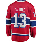 Cole Caufield Montreal Canadiens  Home Premier Breakaway Player Jersey - Red