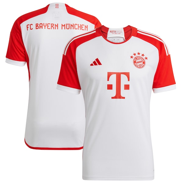 Bayern Munich adidas Youth 2023/24 Home Replica Jersey - White