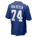Greg Van Roten New York Giants Nike Team Game Jersey -  Royal