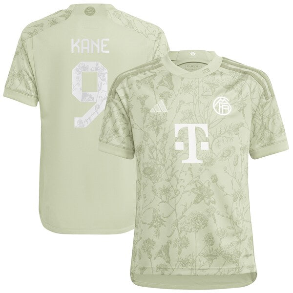 Harry Kane Bayern Munich adidas Youth 2023/24 Oktoberfest Replica Player Jersey - Green/White