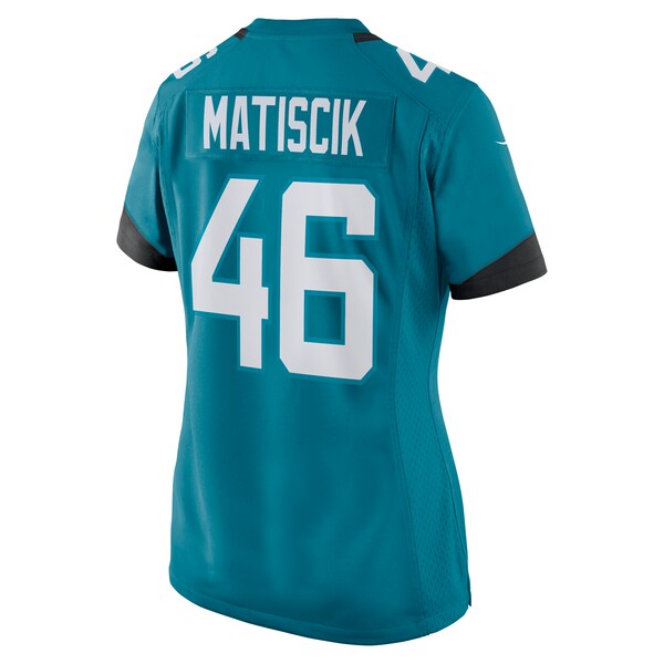 Ross Matiscik Jacksonville Jaguars Nike Women's Game Jersey - Teal/Black