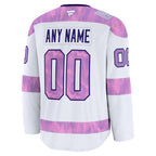 Minnesota Wild  2024 Hockey Fights Cancer Custom Practice Jersey - White
