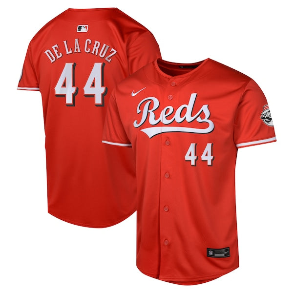 Elly De La Cruz Cincinnati Reds Nike Youth Alternate Limited Player Jersey – Red