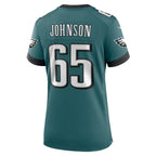 Lane Johnson Philadelphia Eagles Nike Women's Team Game Jersey - Midnight Green