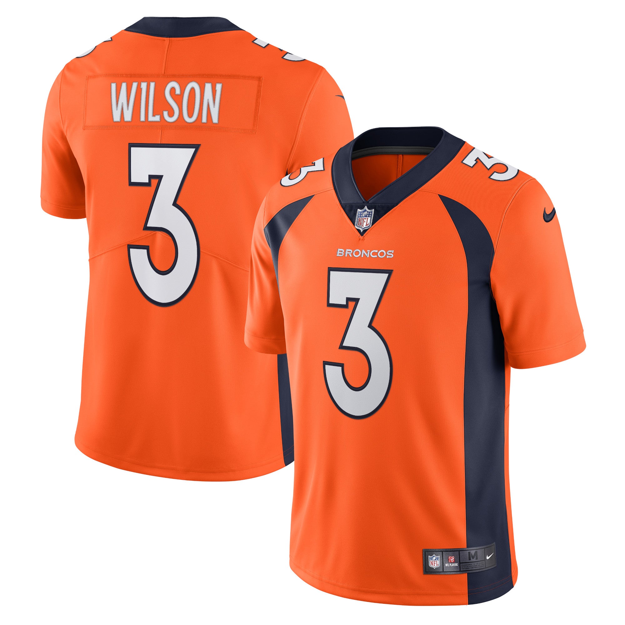Russell Wilson Denver Broncos Nike Alternate Vapor Limited Jersey - Navy/Orange