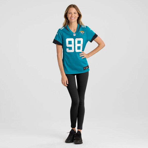 Jordan Jefferson Jacksonville Jaguars Nike Women's  Game Jersey -  Teal