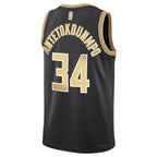 Giannis Antetokounmpo Milwaukee Bucks Nike Unisex  Select Series Swingman Jersey – Black
