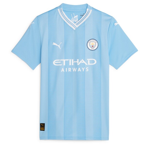 Bernardo Silva Manchester City Puma Women's 2023/24 Home Replica Player Jersey - Sky Blue
