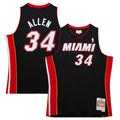 Ray Allen Miami Heat Hardwood Classics Swingman Jersey - Black
