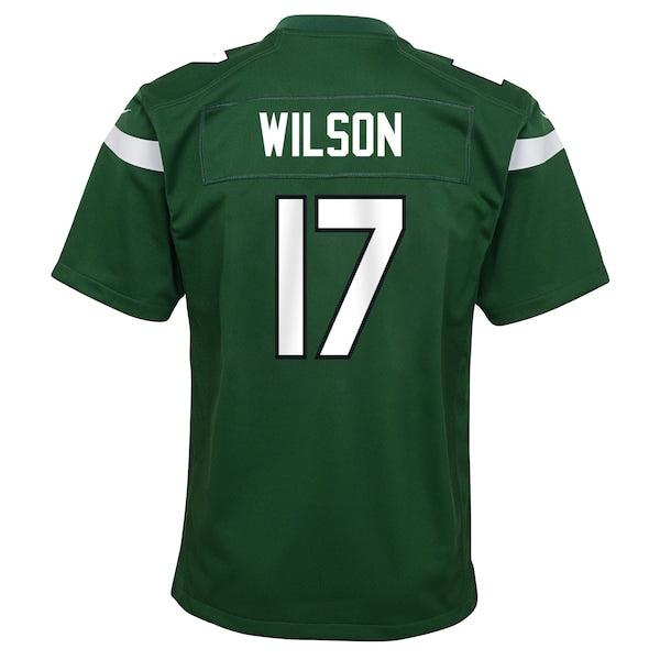 Garrett Wilson New York Jets Nike Youth Game Jersey - Green/White