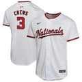 Dylan Crews Washington Nationals Nike Youth Alternate Game Player Jersey - White