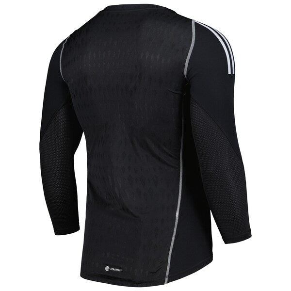 LA Galaxy adidas 2024 Goalkeeper Long Sleeve Replica Jersey - Black