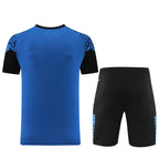 Puma Short Sleeve Training Jersey Set-PD02- Dark Blue/Black