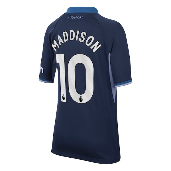 James Maddison Tottenham Hotspur Nike Youth 2023/24 Away Stadium Replica Player Jersey - Navy