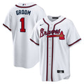 Atlanta Braves Nike #1 Groom Home Replica Jersey - White