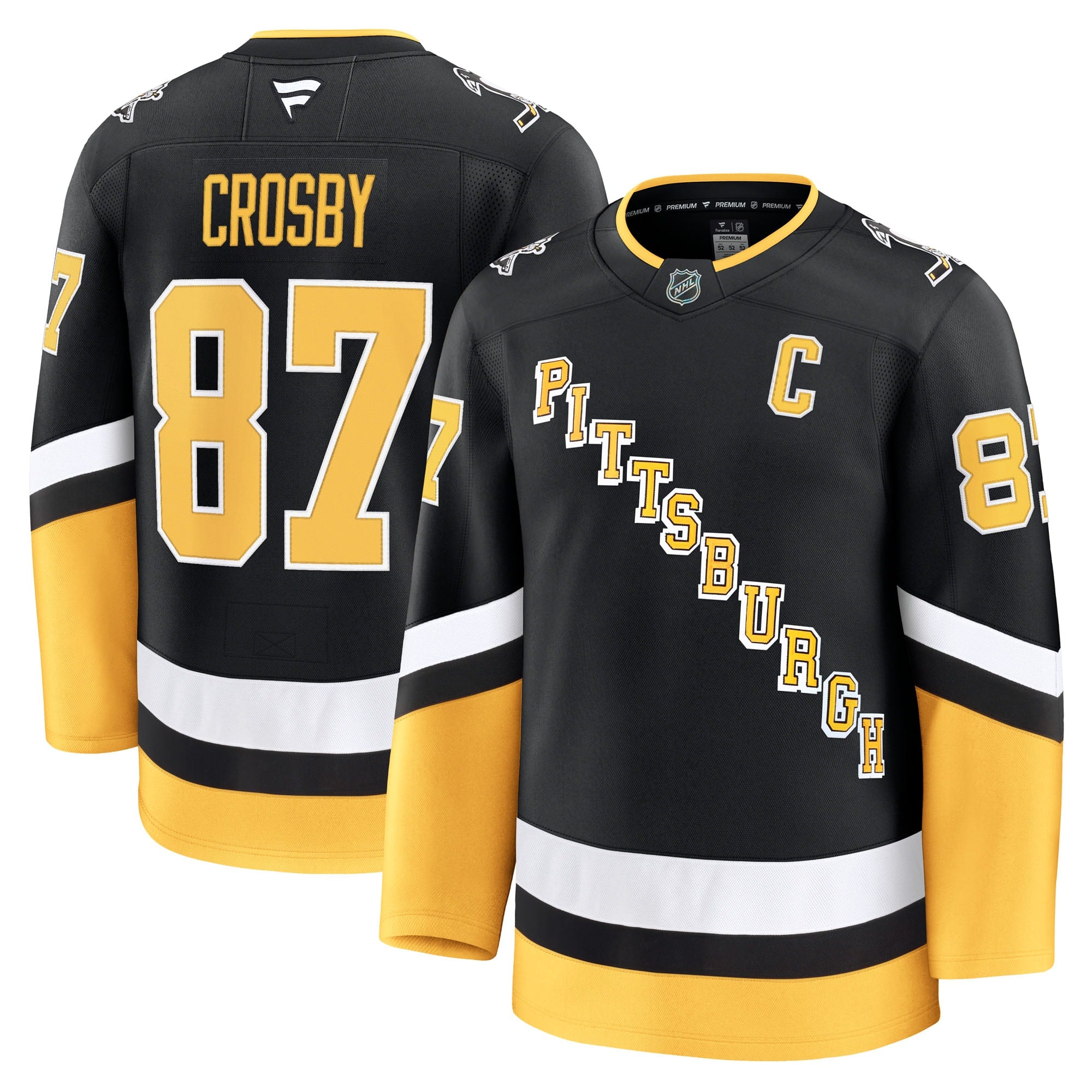 Sidney Crosby Pittsburgh Penguins  Away Premium Jersey - White/Black