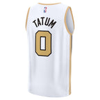 Jayson Tatum Boston Celtics  Youth 2025/26 City Edition Fast Break Jersey - White