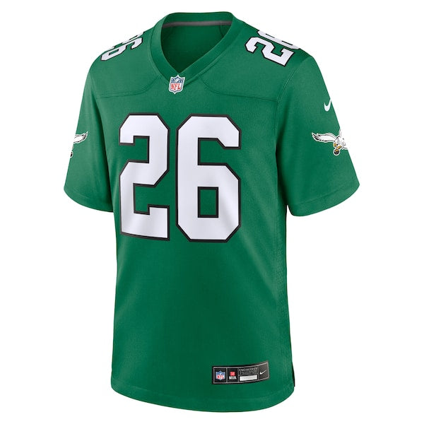 Saquon Barkley Philadelphia Eagles Nike Alternate Game Jersey -  Kelly Green/Black/Green/White
