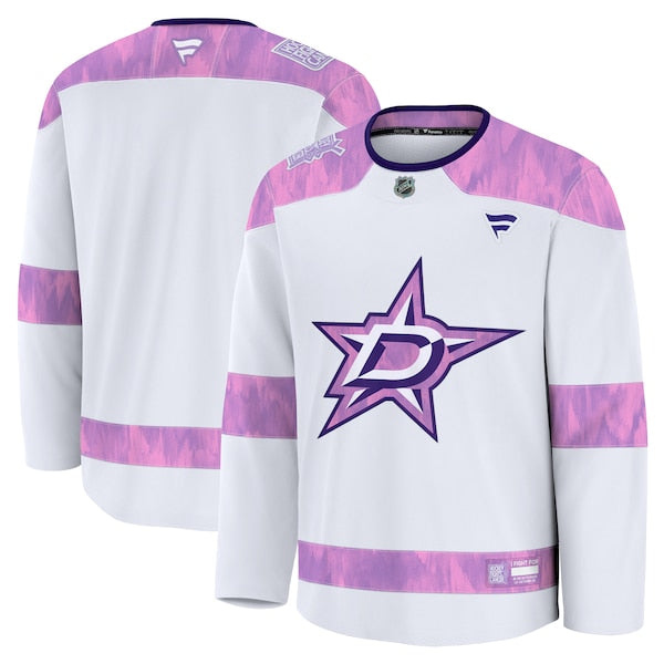 Dallas Stars  2024 Hockey Fights Cancer Practice Jersey - White