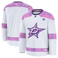 Dallas Stars  2024 Hockey Fights Cancer Practice Jersey - White