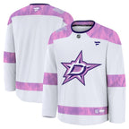 Dallas Stars  2024 Hockey Fights Cancer Practice Jersey - White