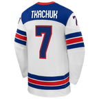 Brady Tkachuk USA Hockey Nike 2026 Away Replica Jersey - White