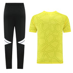 Adidas Short Sleeve Training Jersey Set - AD01- Yellow/Black