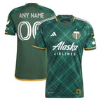 Portland Timbers adidas 2024 Portland Plaid Kit Authentic Custom Jersey - Green