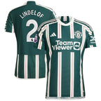 Victor Lindelof Manchester United adidas 2023/24 Away Authentic Player Jersey - Green/Red