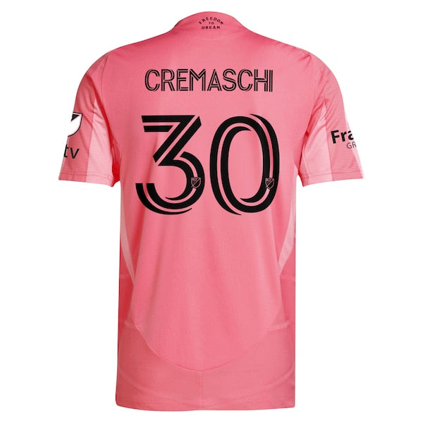Benjamin Cremaschi Inter Miami CF adidas 2025 Euforia Authentic Player Jersey - Light Pink