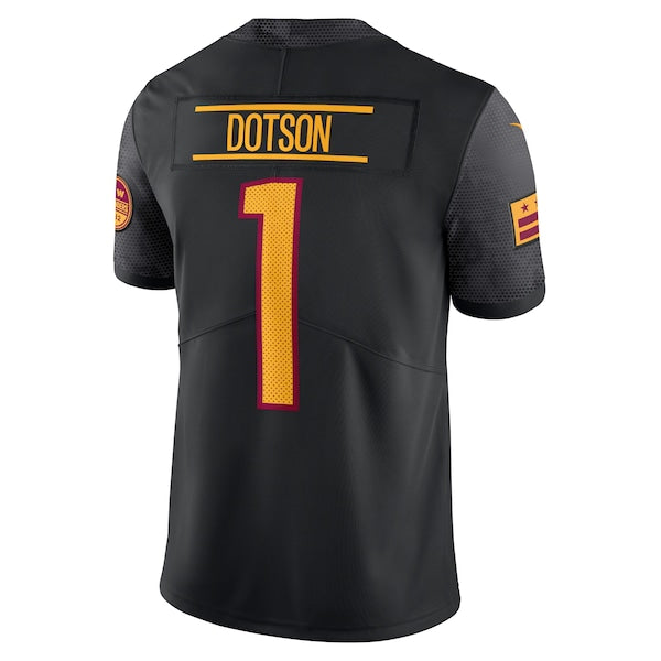 Jahan Dotson Washington Commanders Nike Alternate Vapor Untouchable Limited Jersey - Black/Burgundy
