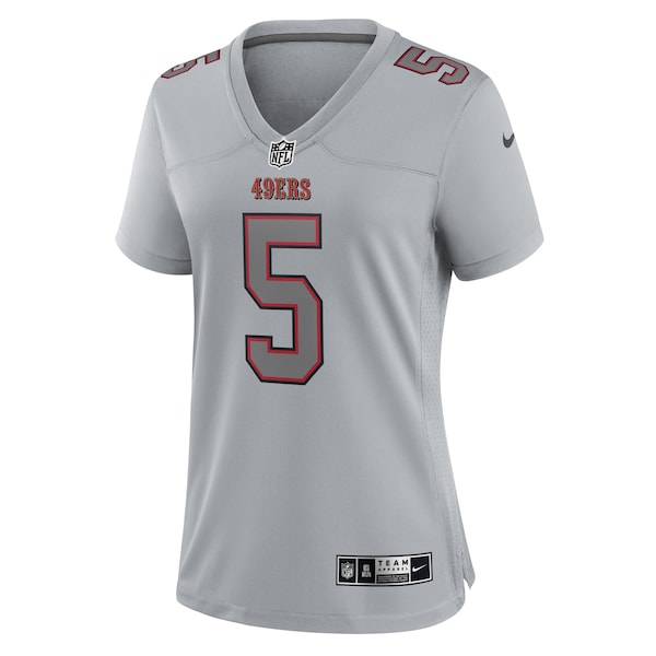 Trey Lance San Francisco 49ers Nike Women's Atmosphere Fashion Game Jersey - Gray