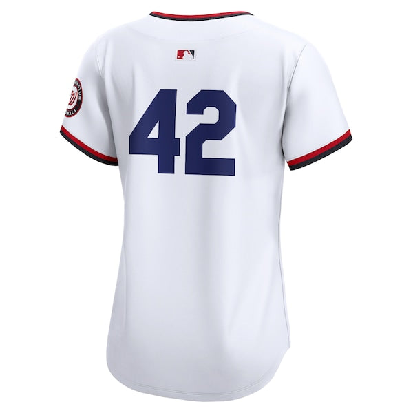 Washington Nationals Nike Women's 2024 Jackie Robinson Day Home Limited Jersey – White