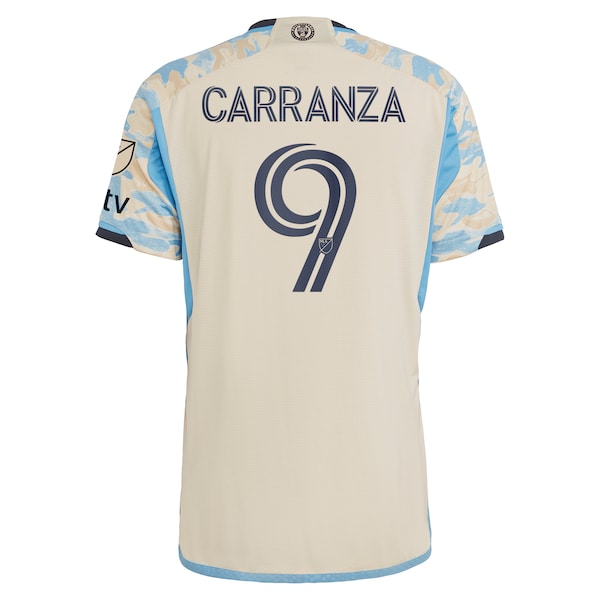 Julian Carranza Philadelphia Union adidas 2024 For Philly Authentic Player Jersey – Tan