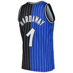 Penny Hardaway Orlando Magic Hardwood Classics 1994/95 Split Swingman Jersey - Blue/Black