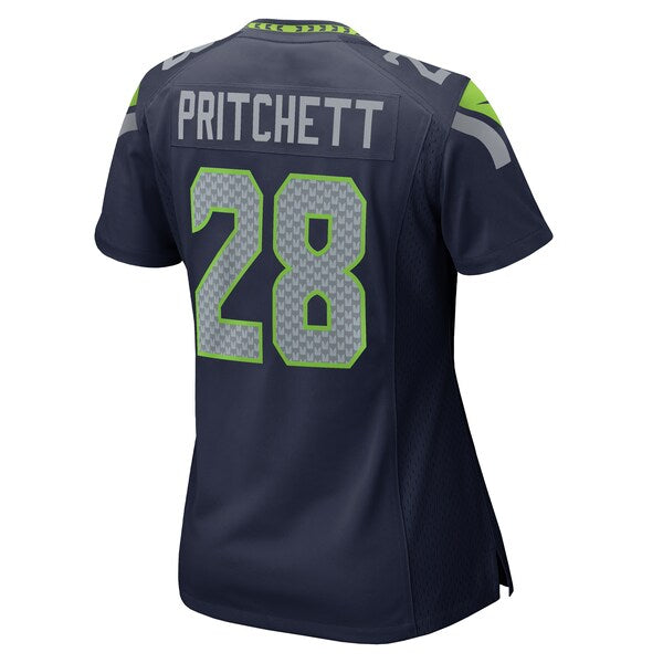 Nehemiah Pritchett Seattle Seahawks Nike Women's  Game Jersey -  College Navy
