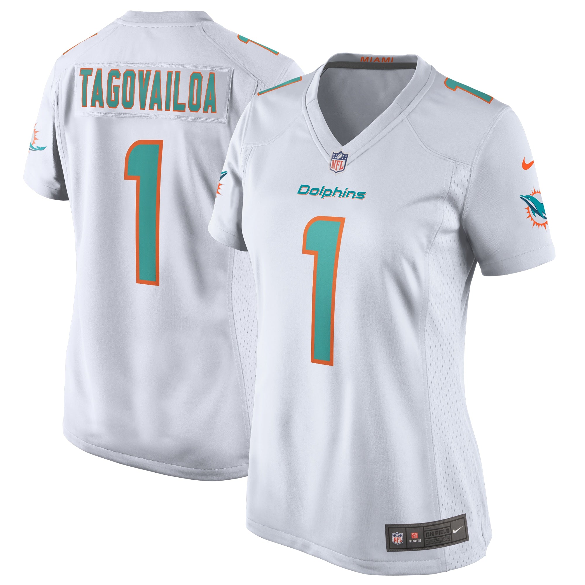 Tua Tagovailoa Miami Dolphins Nike Women's Alternate Game Jersey - Aqua/White