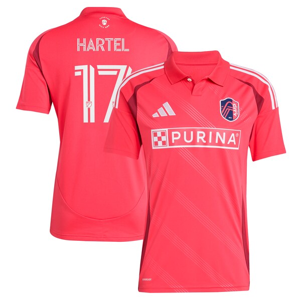 Marcel Hartel St. Louis City SC adidas 2025 Forever CITY Red Replica Player Jersey - Red
