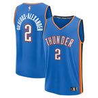 Shai Gilgeous-Alexander Oklahoma City Thunder  Fast Break Replica Player Jersey - Icon Edition - Blue