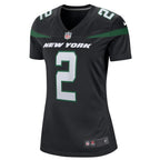 Zach Wilson New York Jets Nike Women's Player Jersey - Black/Green/White