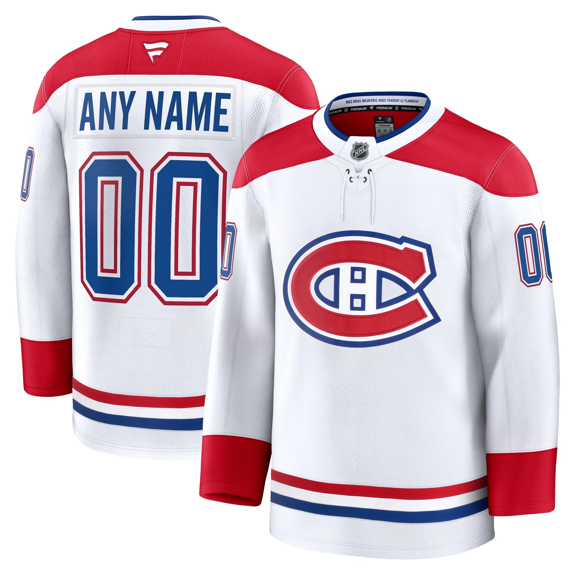 Montreal Canadiens  Home Premium Custom Jersey - Red/White