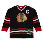 Chris Chelios Chicago Blackhawks  1997/98 Captain Patch Blue Line Player Jersey - Black